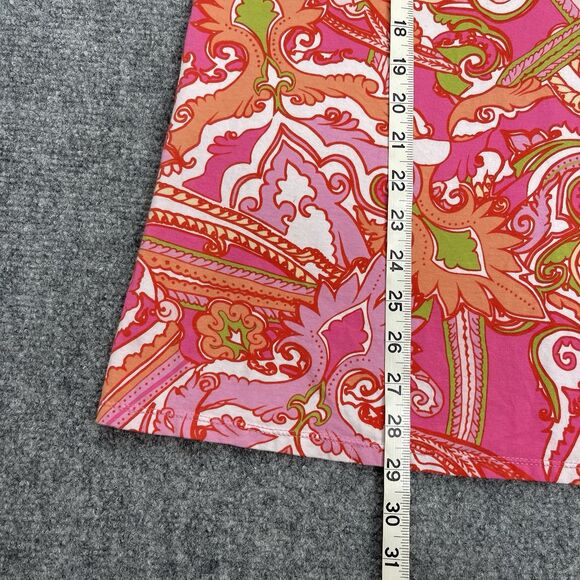 Soft Surroundings Top Womens Size XL Pink Paisley Beaded 3/4 Sleeve Tunic - Picture 9 of 10